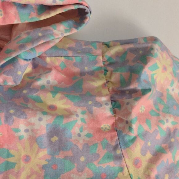 Winning Moves Rare vintage pastel floral print jacket size 10 kawaii 🌸 - Picture 8 of 11